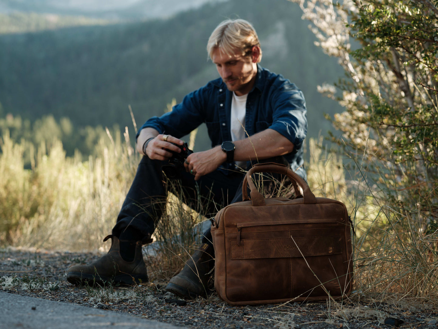 Romfre Leather Pilot Bag - Stiles Supply Co.