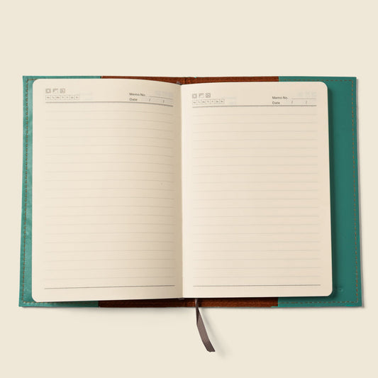 CASUPO Refillable A5 Leather Notebook Cover – Teal
