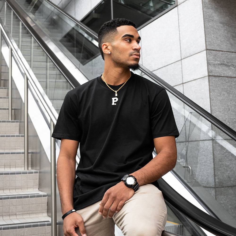 HeavyKnit Centerpiece Tee - Black - Stiles Supply Co.