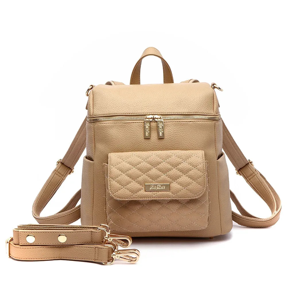Luli Bebe Petit Diaper Bag Latte Brown
