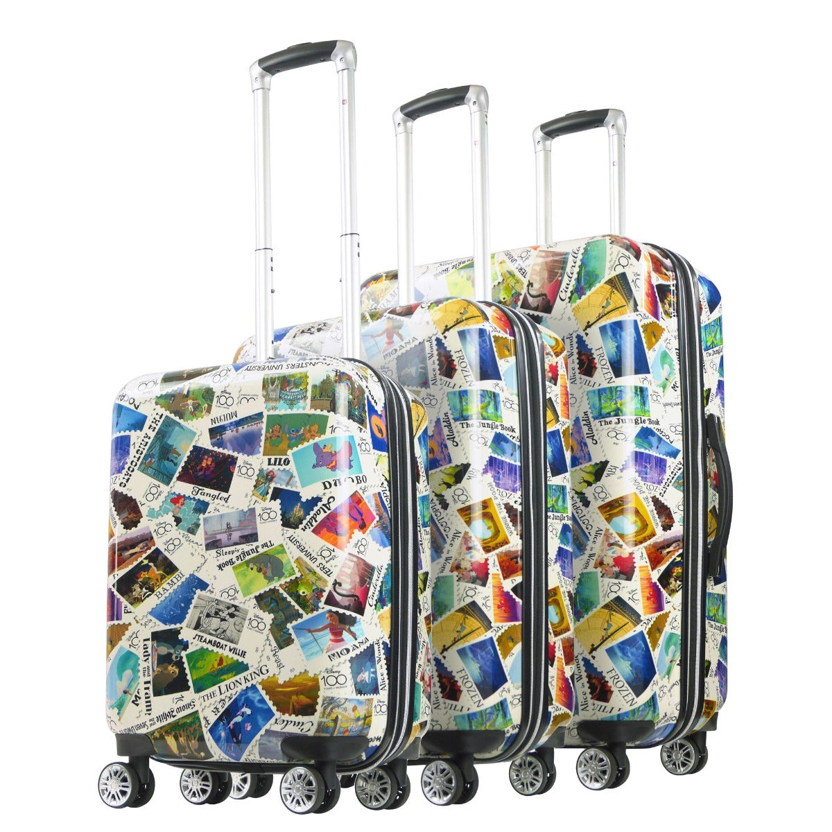 Disney Stamps 3pc Hard-sided Spinner Luggage Set - Stiles Supply Co.
