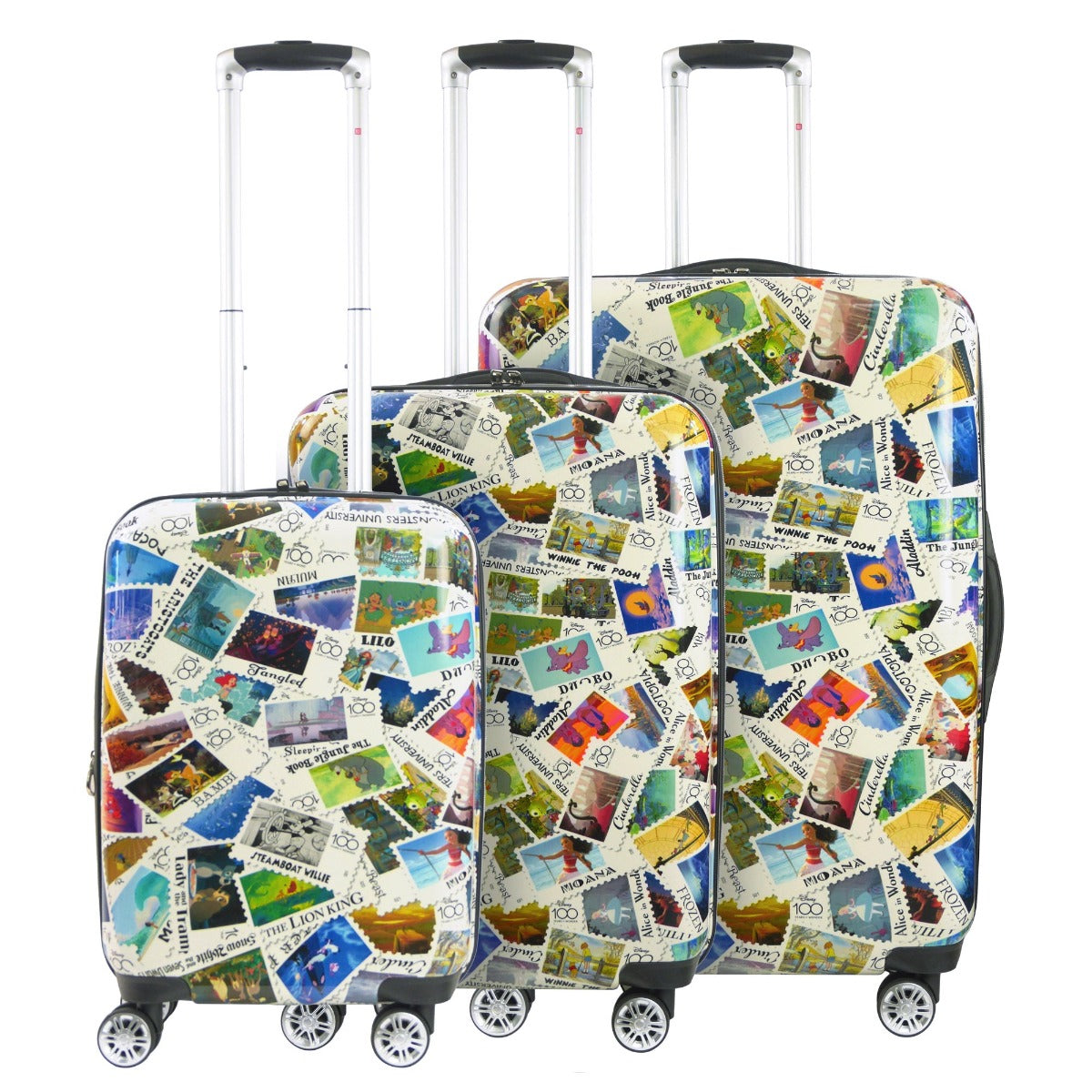 Disney Stamps 3pc Hard-sided Spinner Luggage Set - Stiles Supply Co.