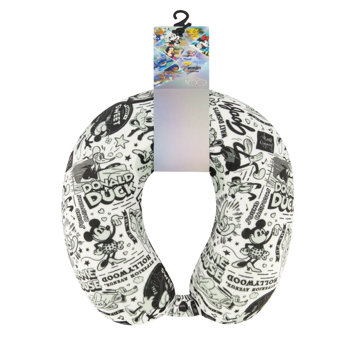 Disney Characters All Over Memory Foam Travel Neck Pillow - Stiles Supply Co.