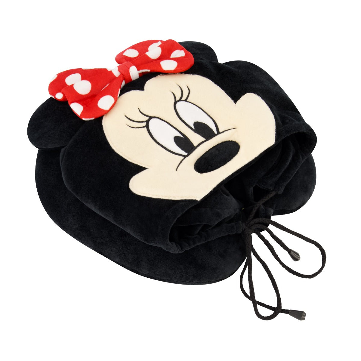 Disney Minnie Mouse Travel Neck Pillow Hoodie, Black - Stiles Supply Co.