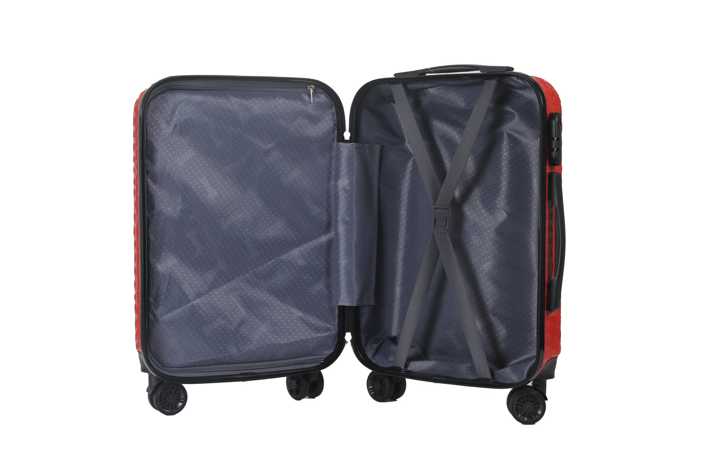 Mirage Danae Abs Hard Shell Lightweight 360 Dual Spinning Wheels Combo Lock 3 Piece Luggage Set - Stiles Supply Co.