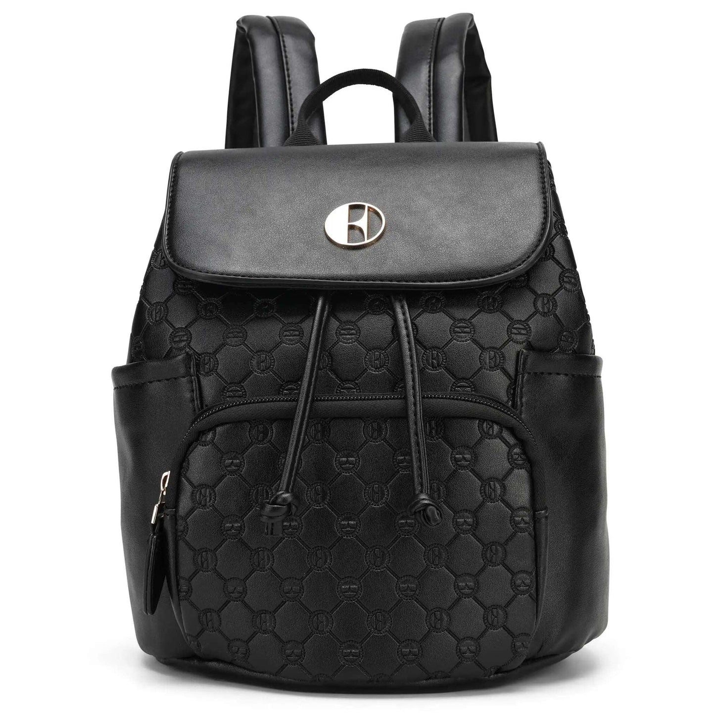 ELLE Compass 10L Vegan Leather Monogram Mini Backpack - Stiles Supply Co.