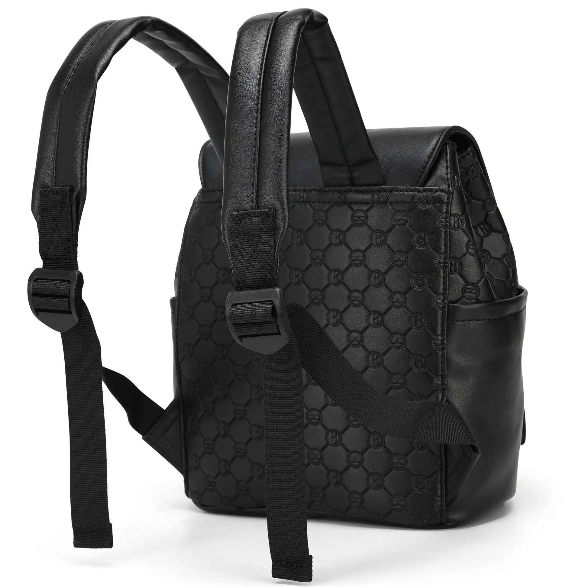 ELLE Compass 10L Vegan Leather Monogram Mini Backpack - Stiles Supply Co.