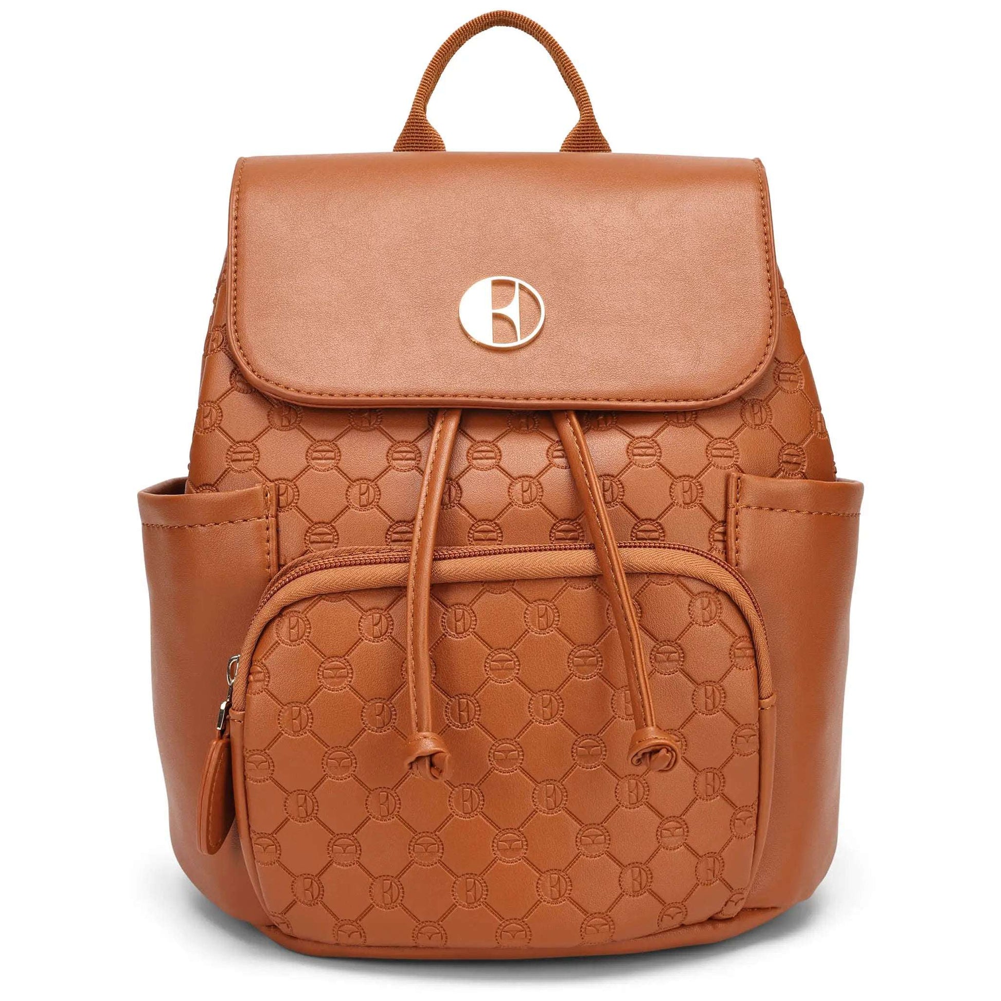 ELLE Compass 10L Vegan Leather Monogram Mini Backpack - Stiles Supply Co.