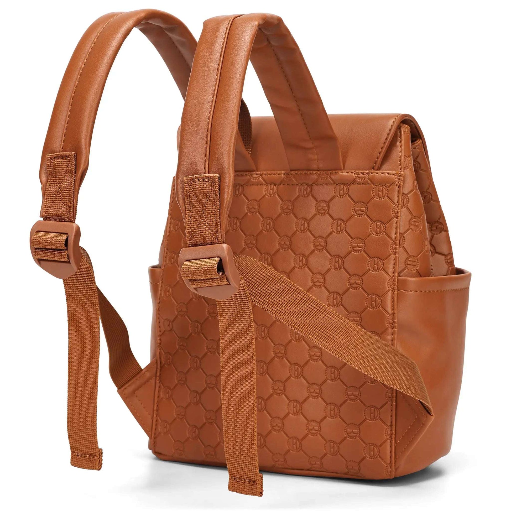 ELLE Compass 10L Vegan Leather Monogram Mini Backpack - Stiles Supply Co.