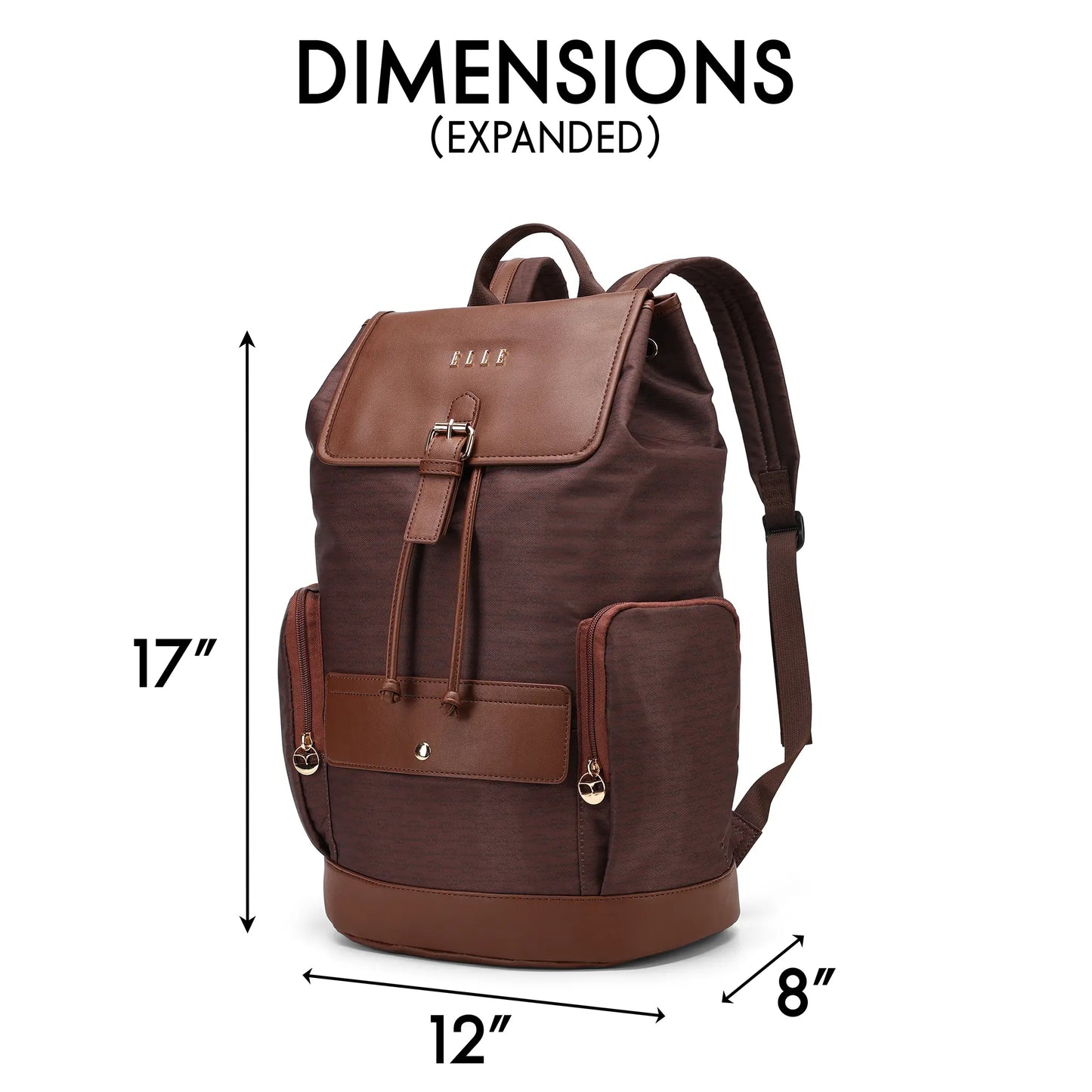 ELLE Eleganza 25L Monogram Backpack - Stiles Supply Co.
