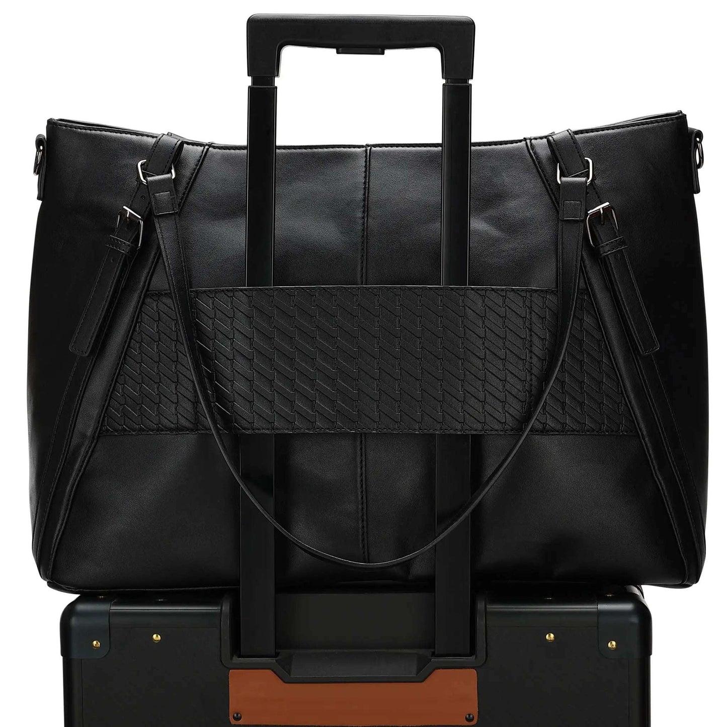 ELLE Leisure Luxe 33L Vegan Leather Weekender Tote Bag - Stiles Supply Co.