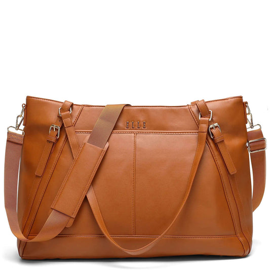 ELLE Leisure Luxe 33L Vegan Leather Weekender Tote Bag - Stiles Supply Co.