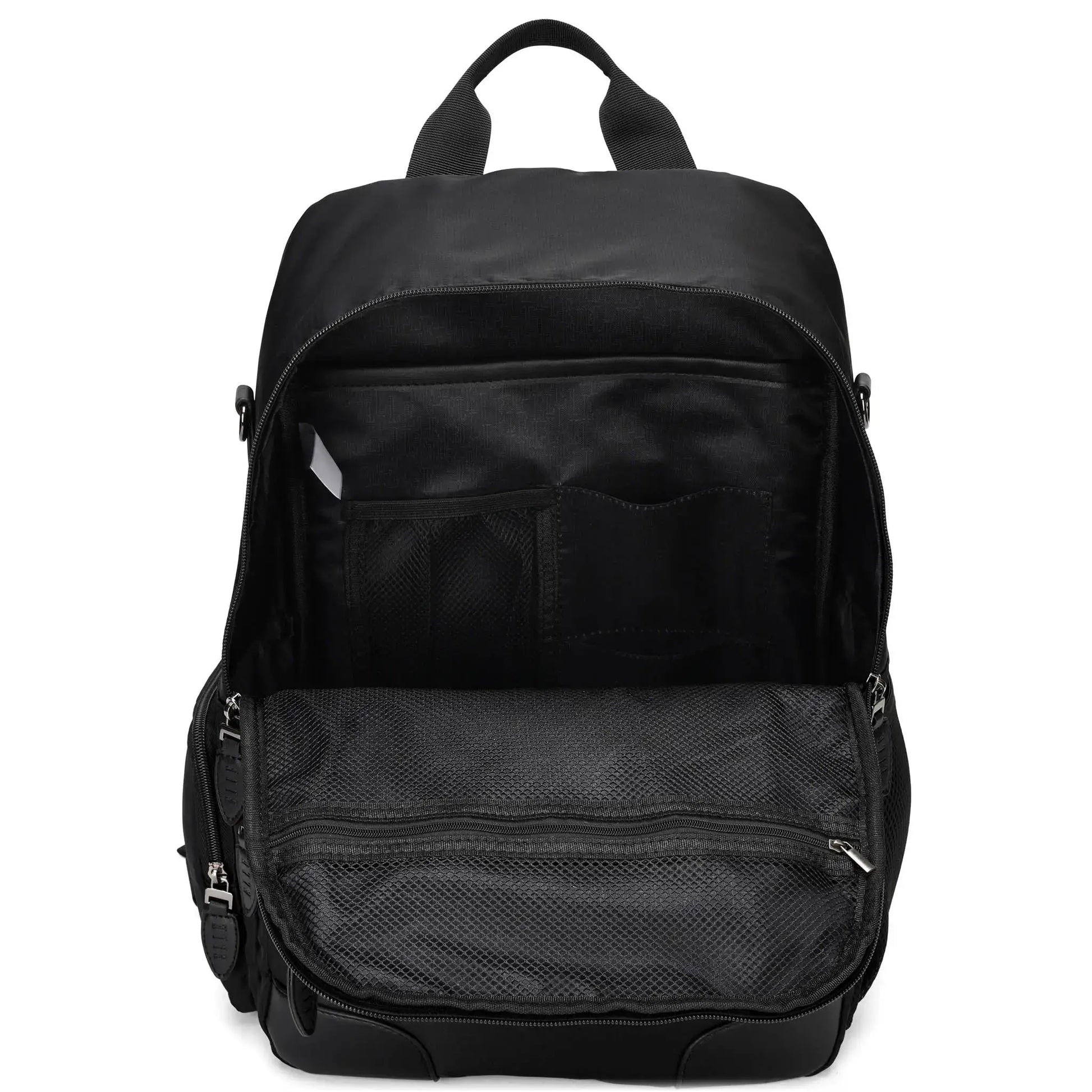 ELLE Voyage 20L Twill and Vegan Leather Backpack - Stiles Supply Co.