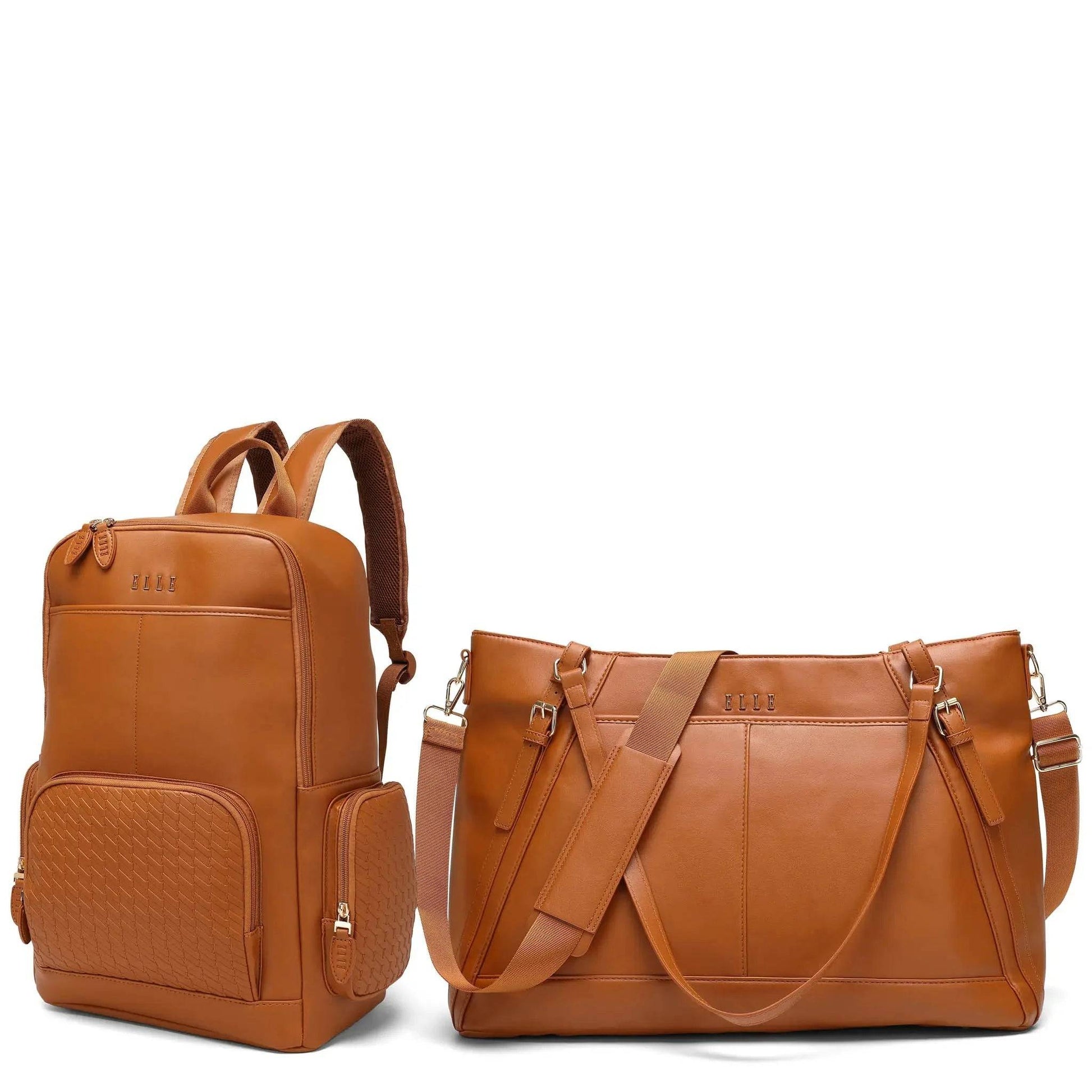 ELLE Travel Leisure Luxe Backpack & Weekender Set