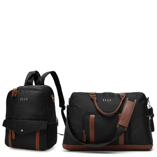 ELLE Travel Luxe Journey Backpack & Weekender Set