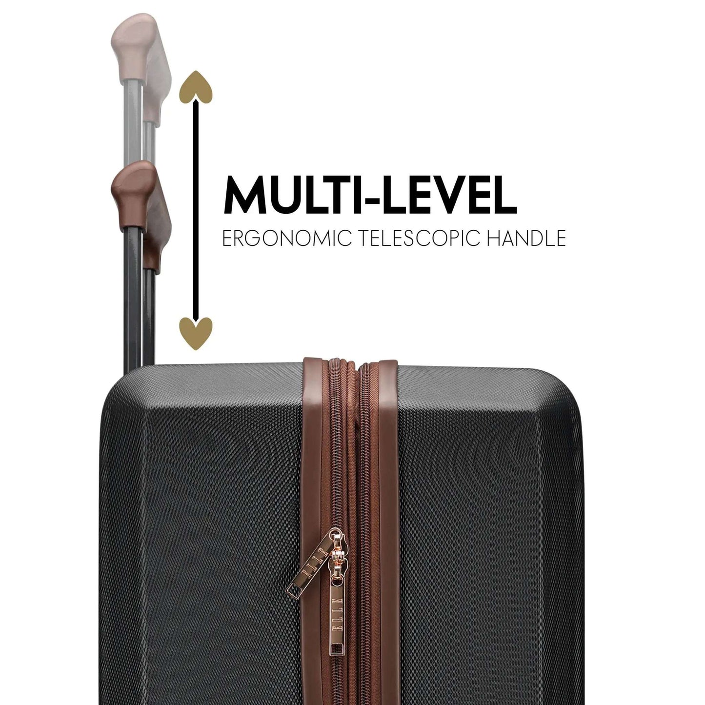 ELLE Travel Luxe Journey 5 Piece Luggage Set