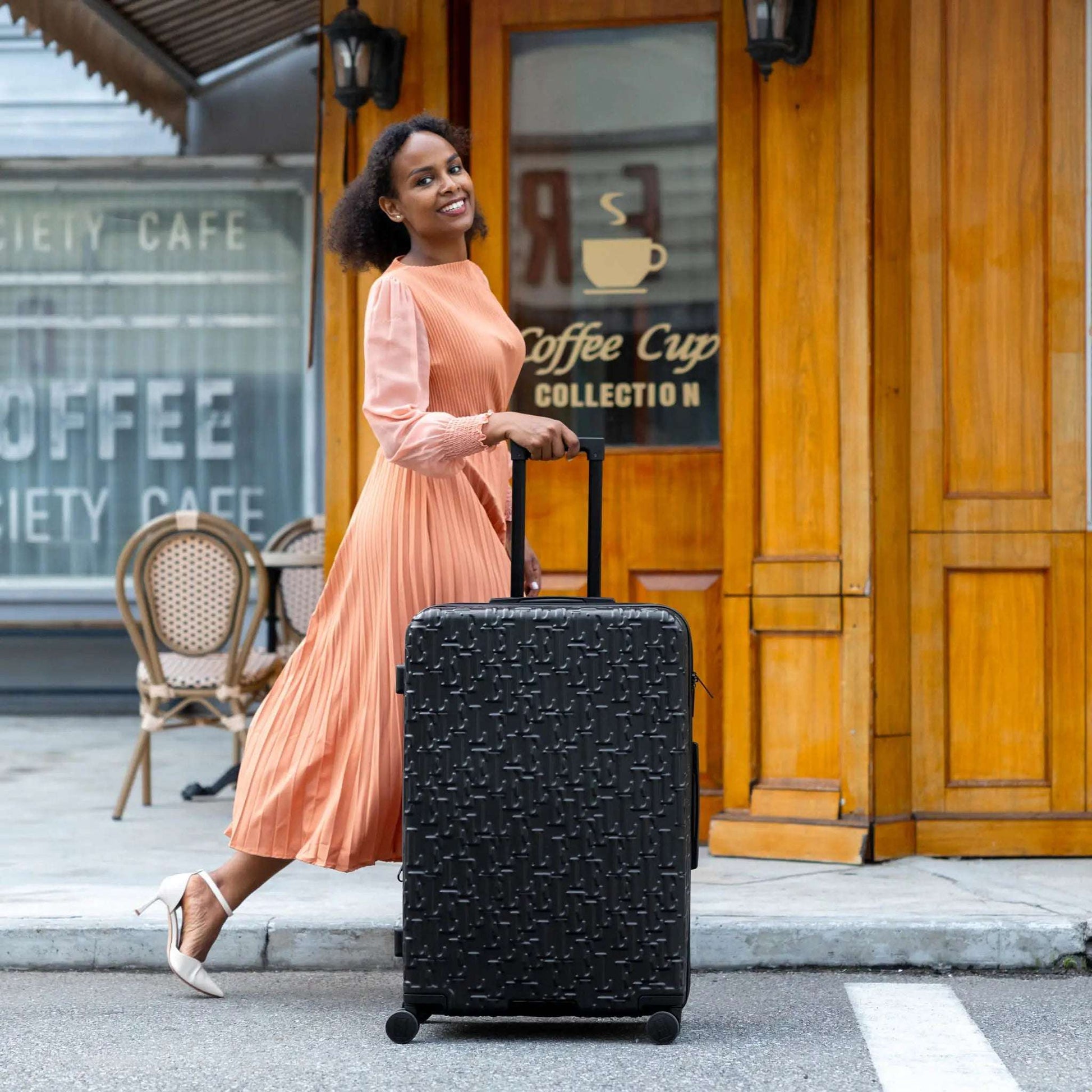 ELLE Wayfarer Monogram Luggage Set - Stiles Supply Co.