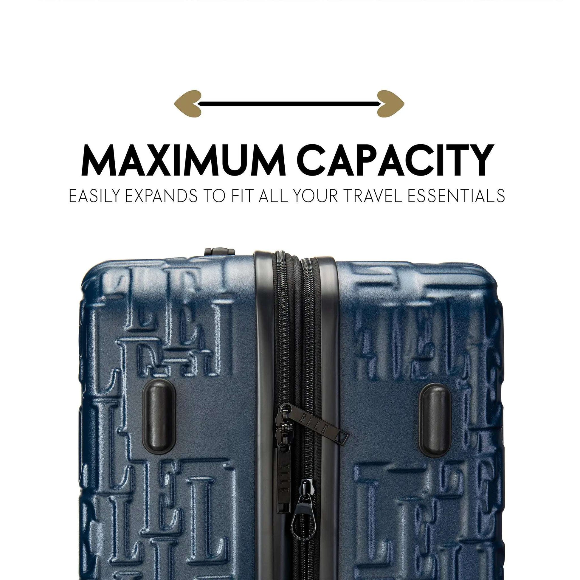 ELLE Wayfarer Monogram Luggage Set - Stiles Supply Co.