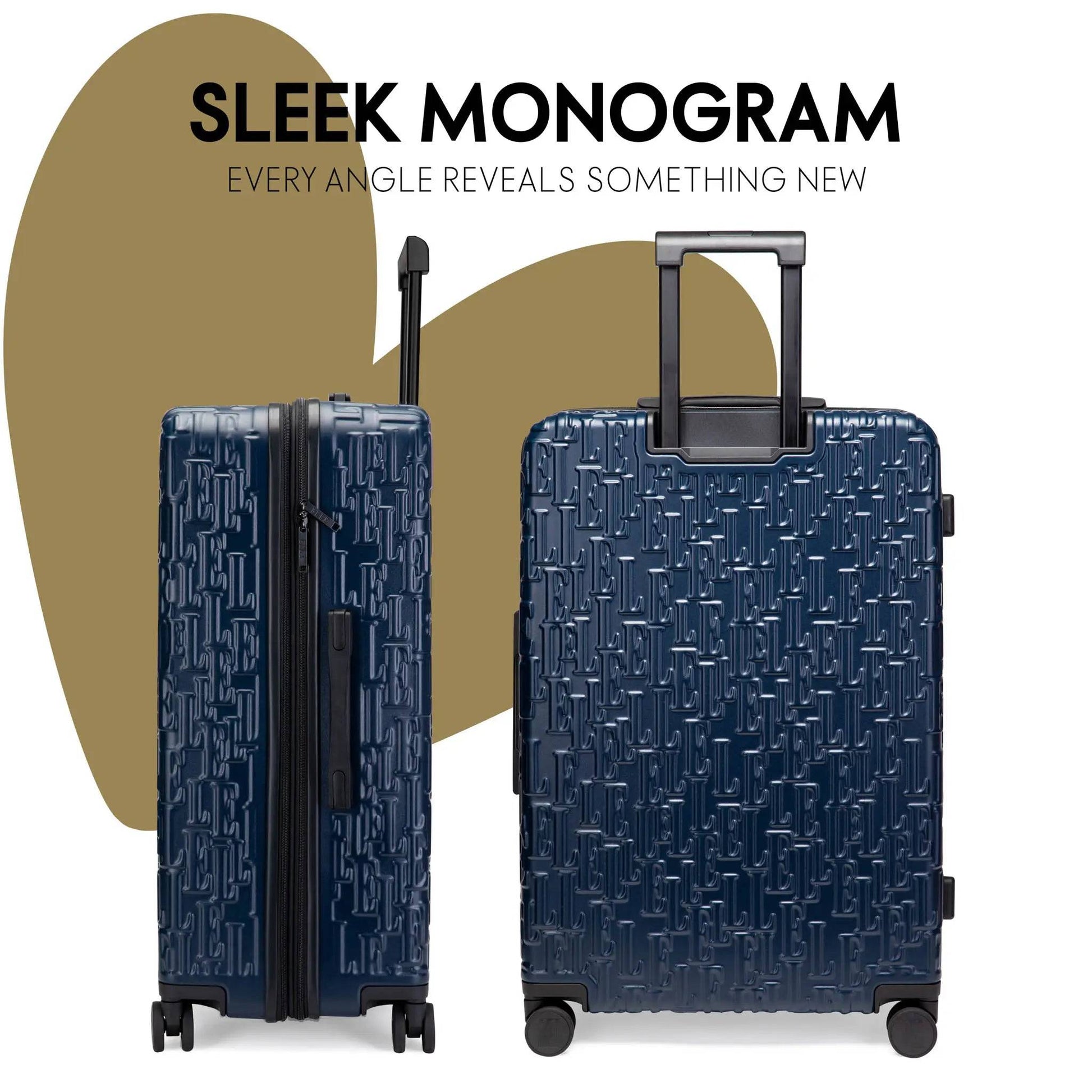 ELLE Wayfarer Monogram Luggage Set - Stiles Supply Co.