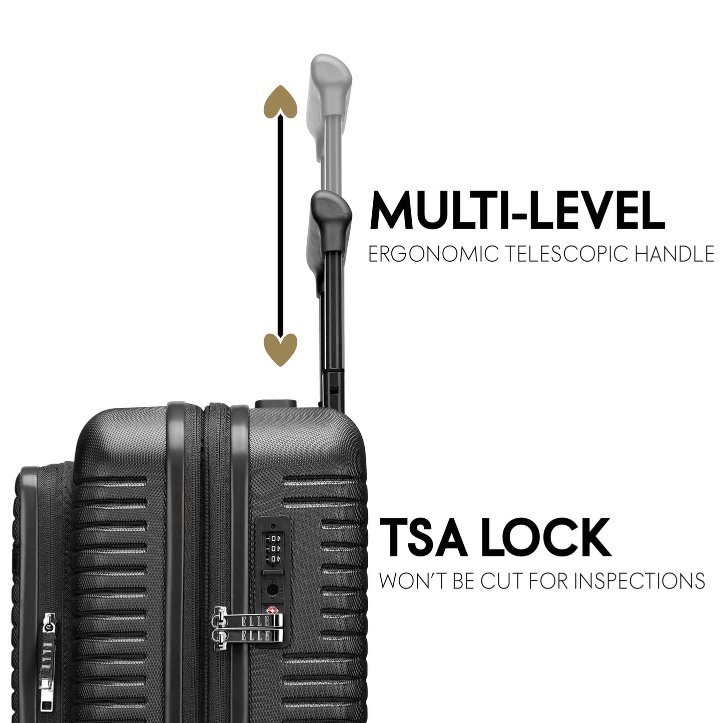 ELLE Escape Carry-on Laptop Suitcase - Stiles Supply Co.