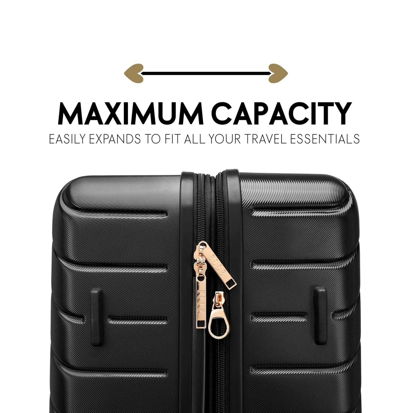 ELLE Louvre Polycarbonate 2-Piece Luggage Set - Stiles Supply Co.