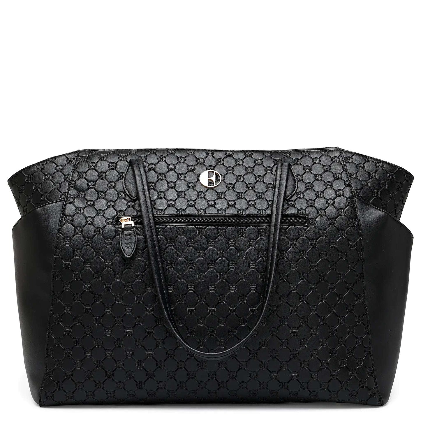 ELLE Compass 32L Vegan Leather Monogram Weekender Tote Bag - Stiles Supply Co.