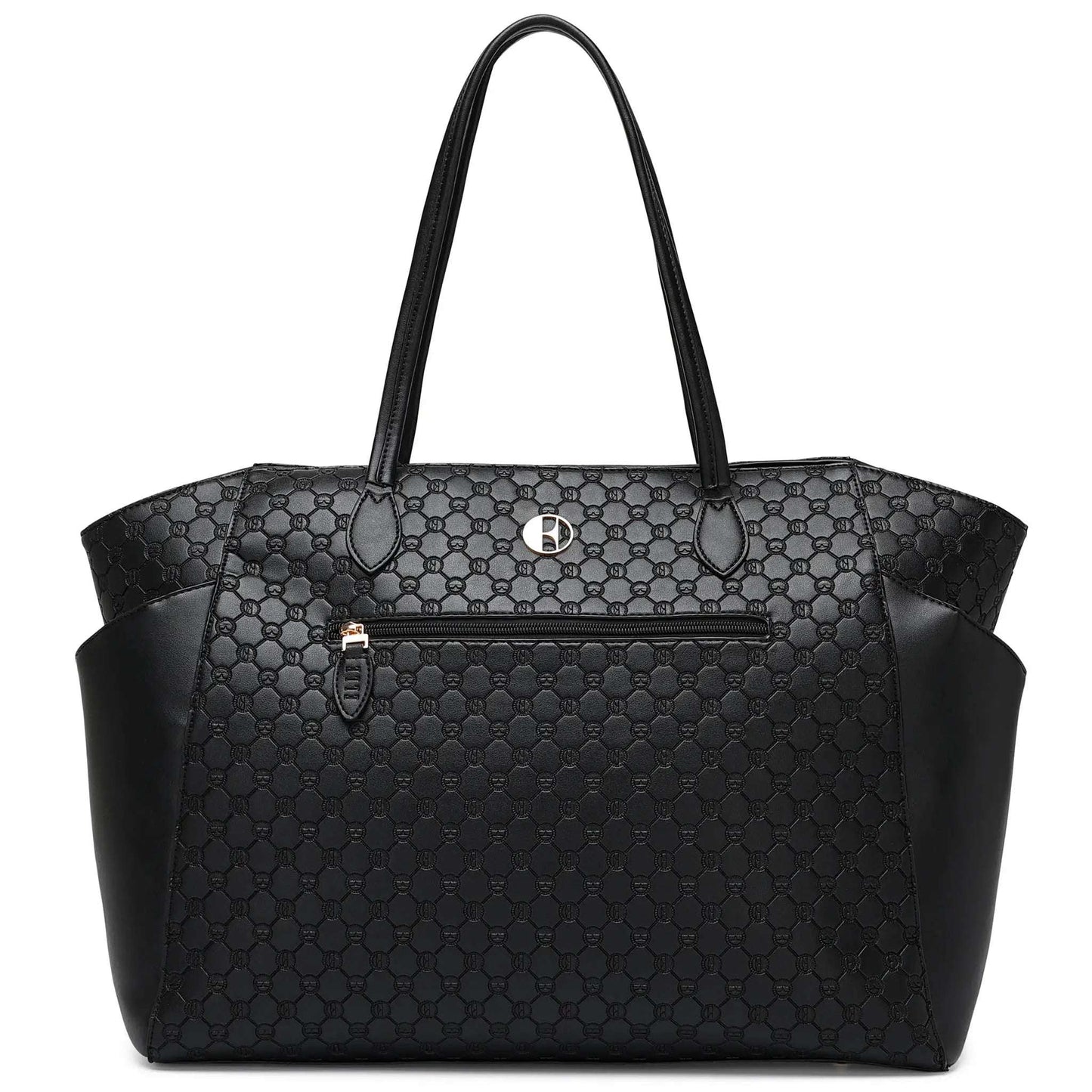 ELLE Compass 32L Vegan Leather Monogram Weekender Tote Bag - Stiles Supply Co.