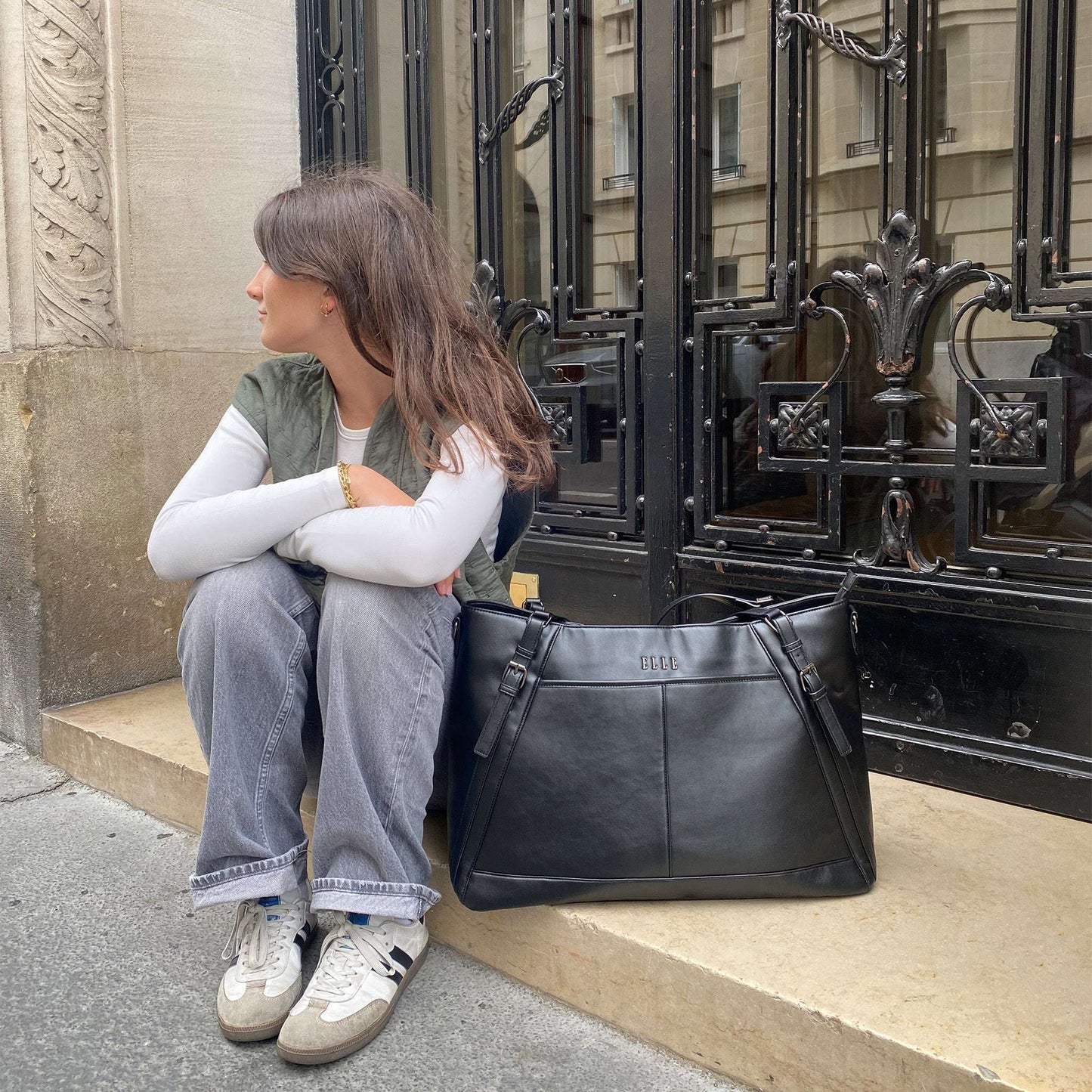 ELLE Travel Leisure Luxe Backpack & Weekender Set