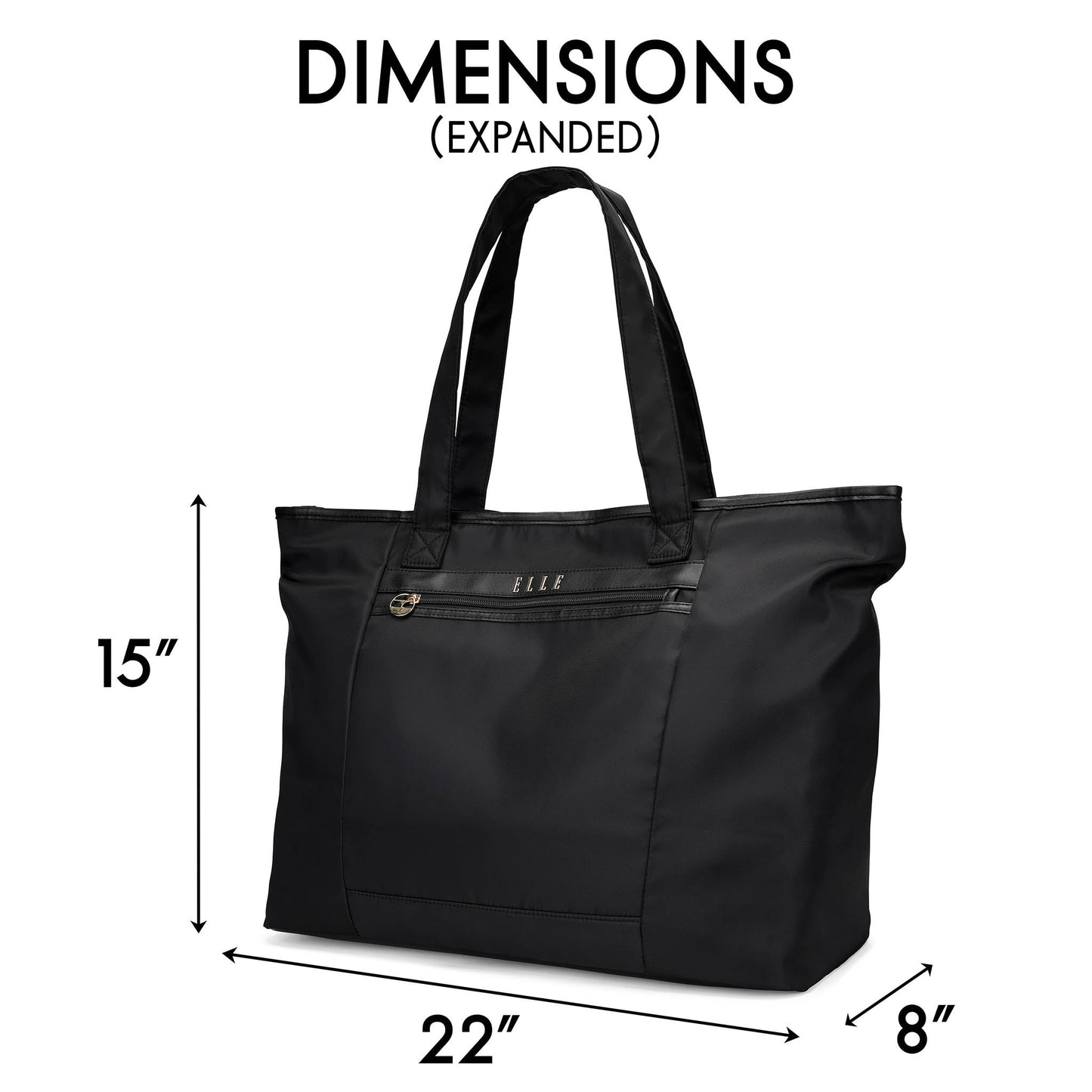 ELLE Rendezvous 38L Twill Weekender Tote Bag - Stiles Supply Co.