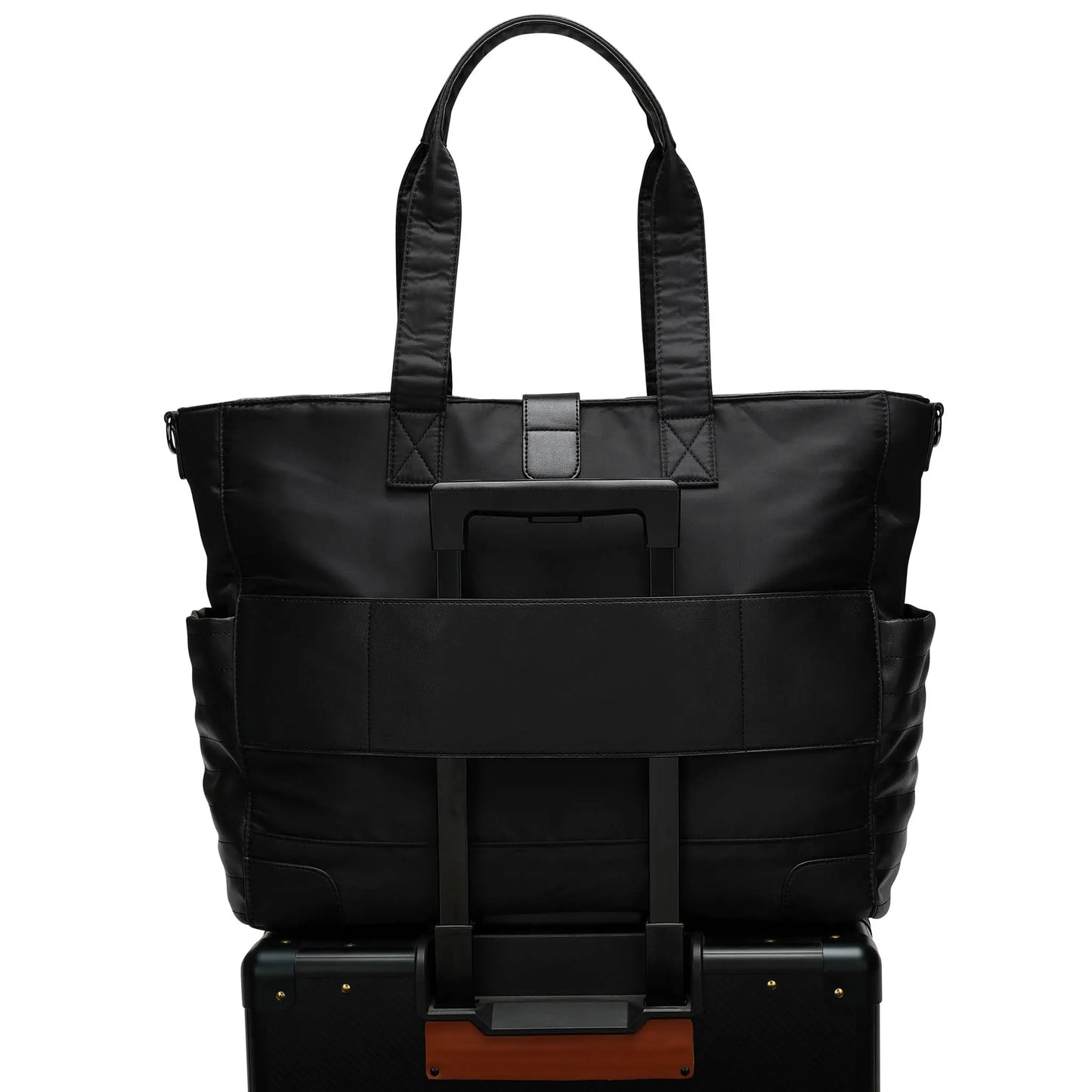 ELLE Voyage 25L Twill and Vegan Leather Weekender Tote Bag - Stiles Supply Co.