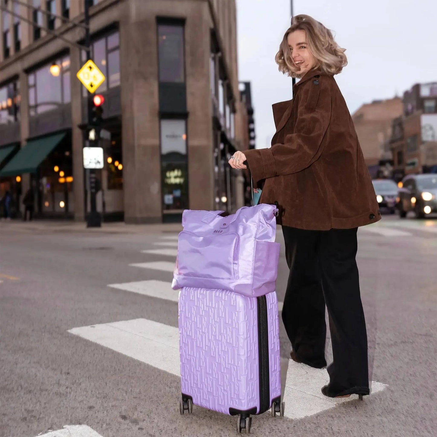 ELLE Travel Voyage Backpack & Weekender Set