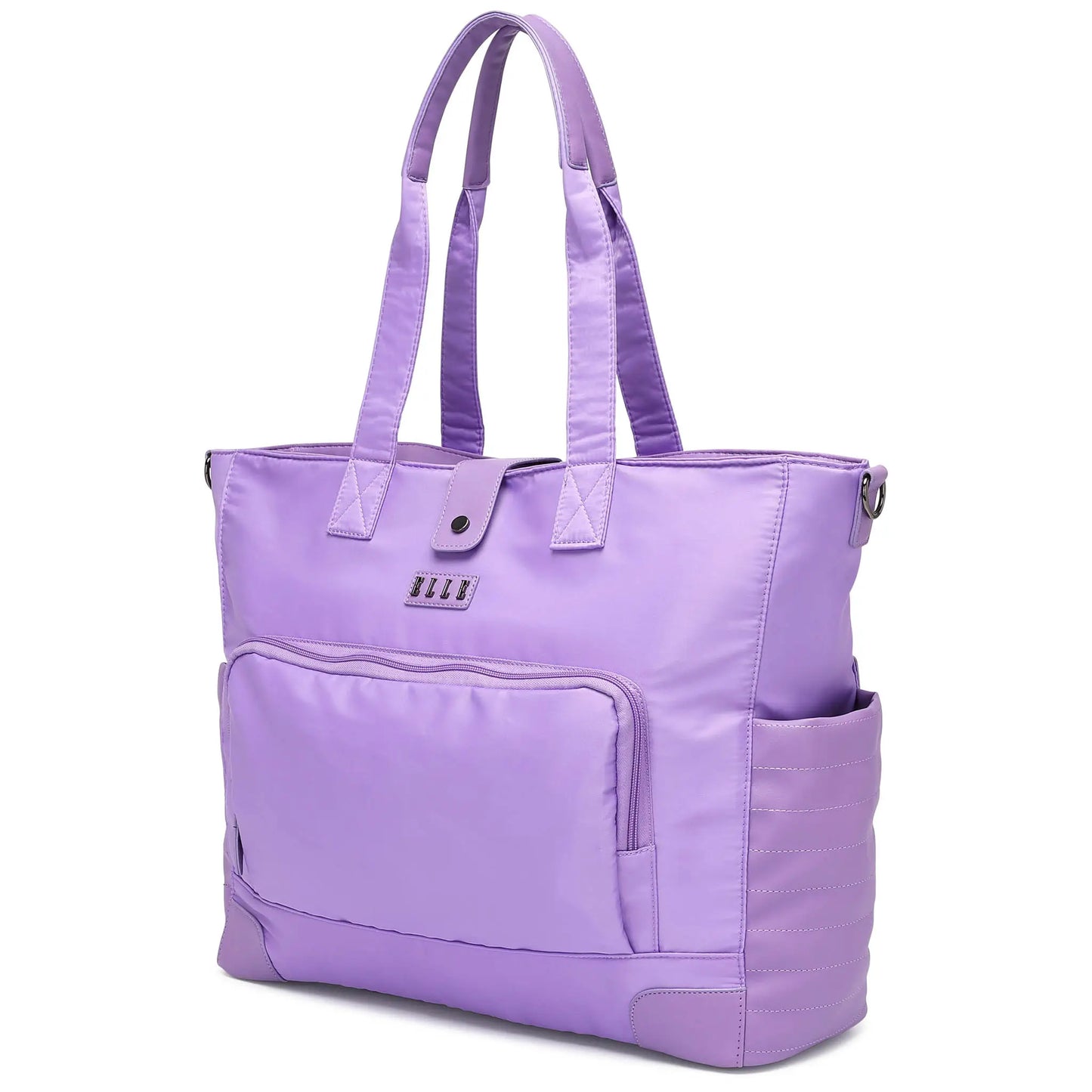 ELLE Voyage 25L Twill and Vegan Leather Weekender Tote Bag - Stiles Supply Co.