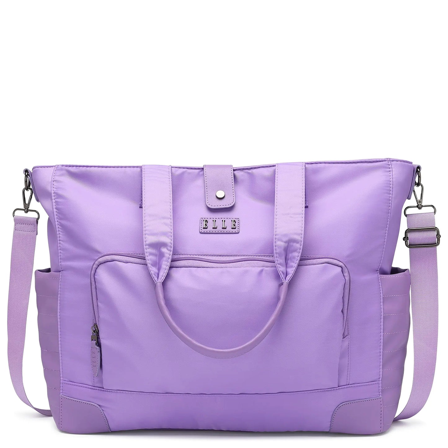 ELLE Voyage 25L Twill and Vegan Leather Weekender Tote Bag - Stiles Supply Co.