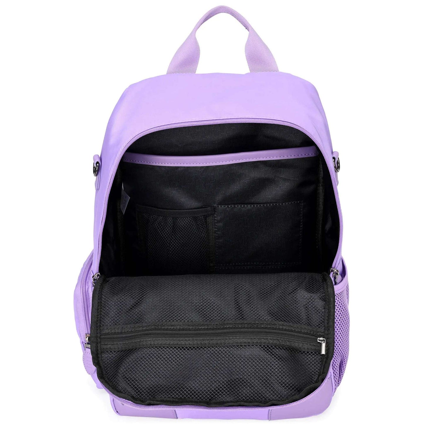 ELLE Voyage 20L Twill and Vegan Leather Backpack - Stiles Supply Co.