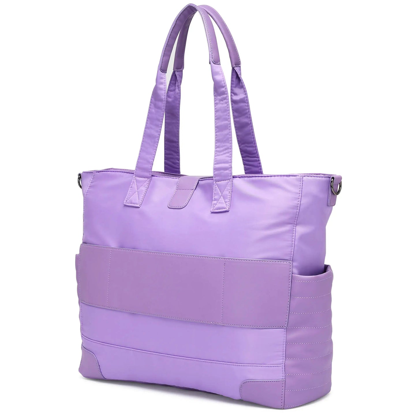 ELLE Voyage 25L Twill and Vegan Leather Weekender Tote Bag - Stiles Supply Co.