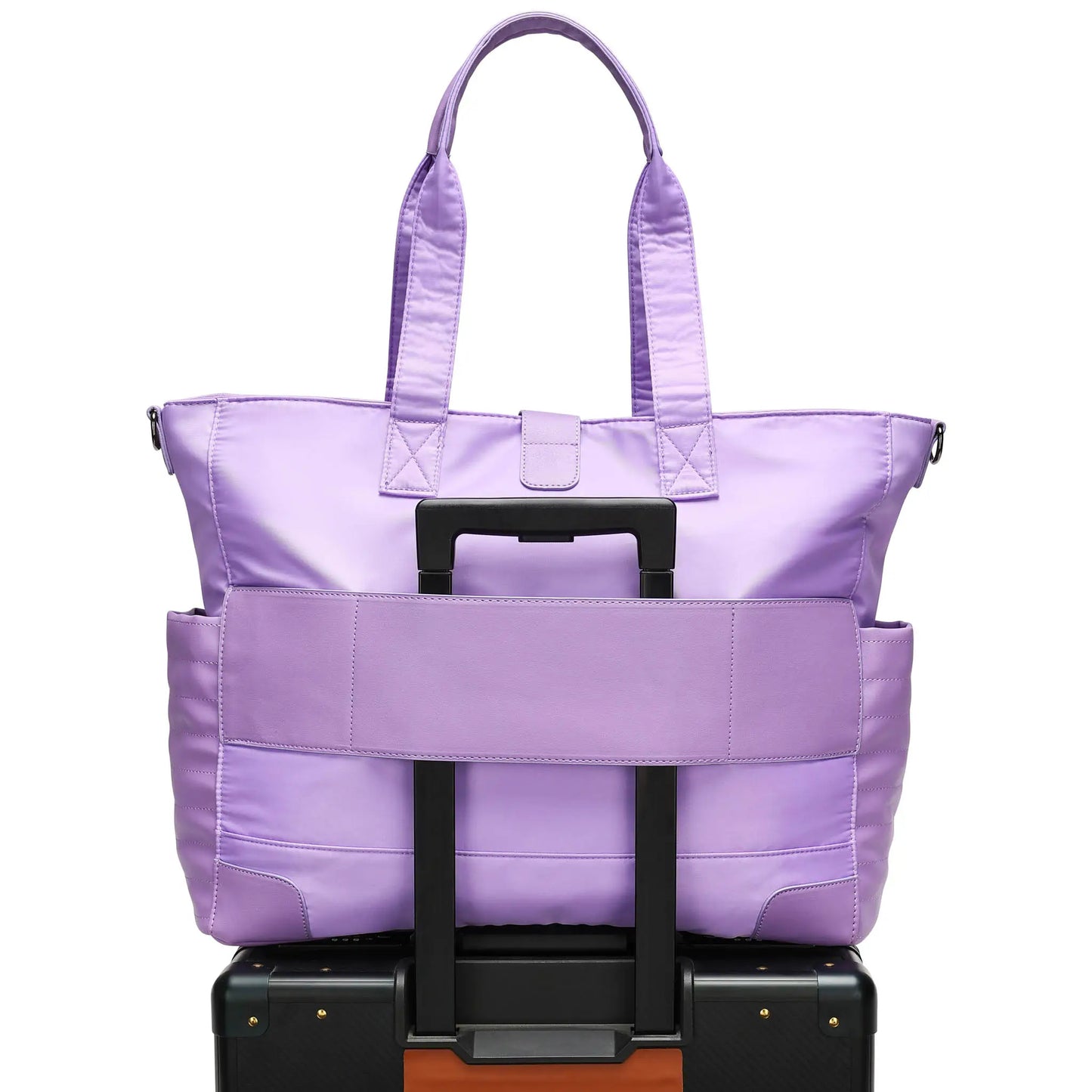 ELLE Voyage 25L Twill and Vegan Leather Weekender Tote Bag - Stiles Supply Co.