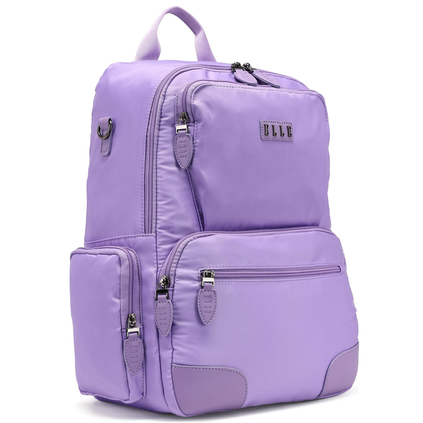 ELLE Voyage 20L Twill and Vegan Leather Backpack - Stiles Supply Co.
