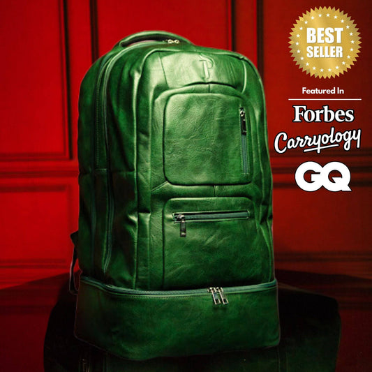 Sole Premise Emerald Green Leather Sneaker Backpack