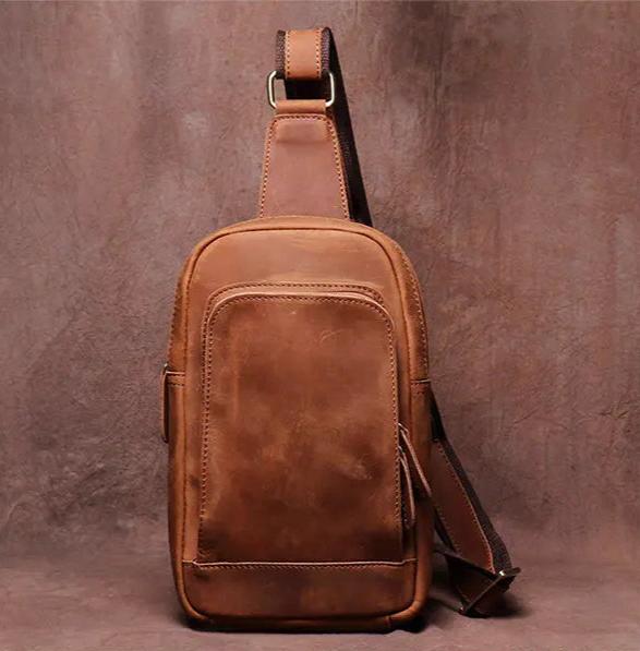 Steel Horse Leather Erling Leather Sling Bag