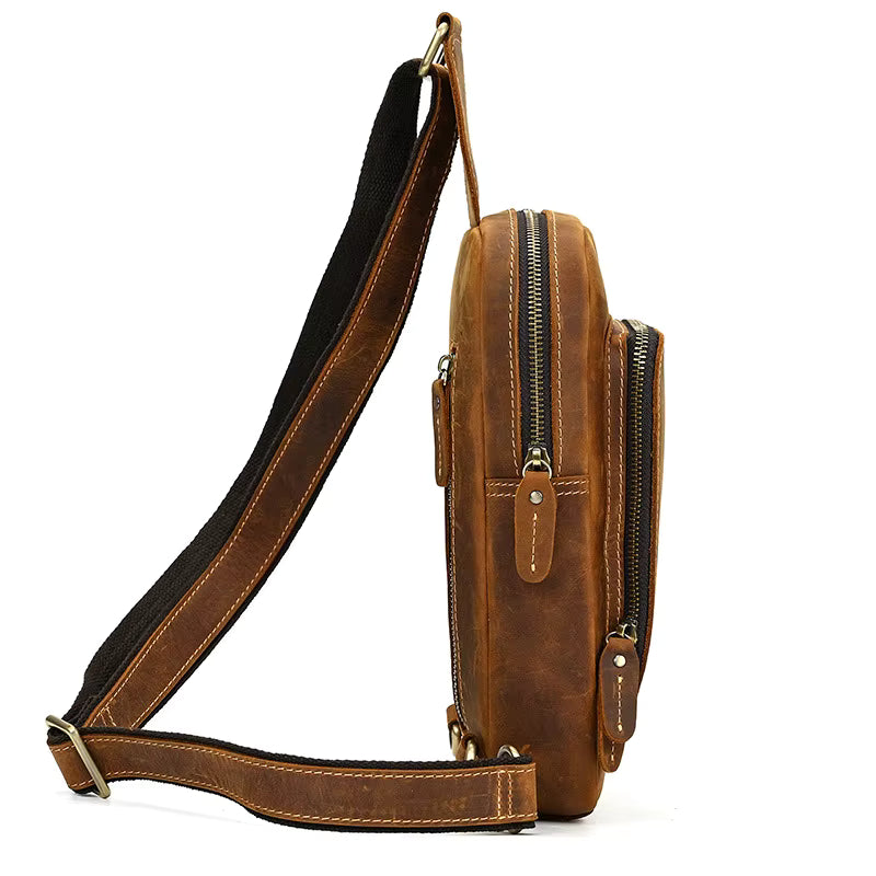 Steel Horse Leather Erling Leather Sling Bag