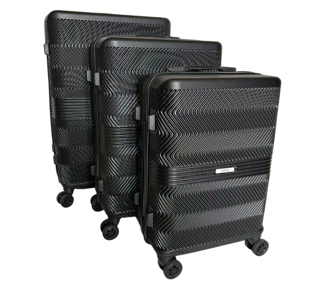 Mirage Fay Hard shell Lightweight 3 Piece Luggage Set - Stiles Supply Co.