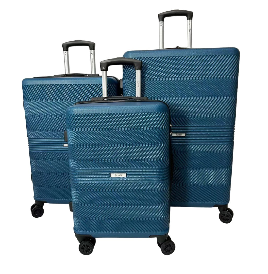 Mirage Fay Hard shell Lightweight 3 Piece Luggage Set - Stiles Supply Co.