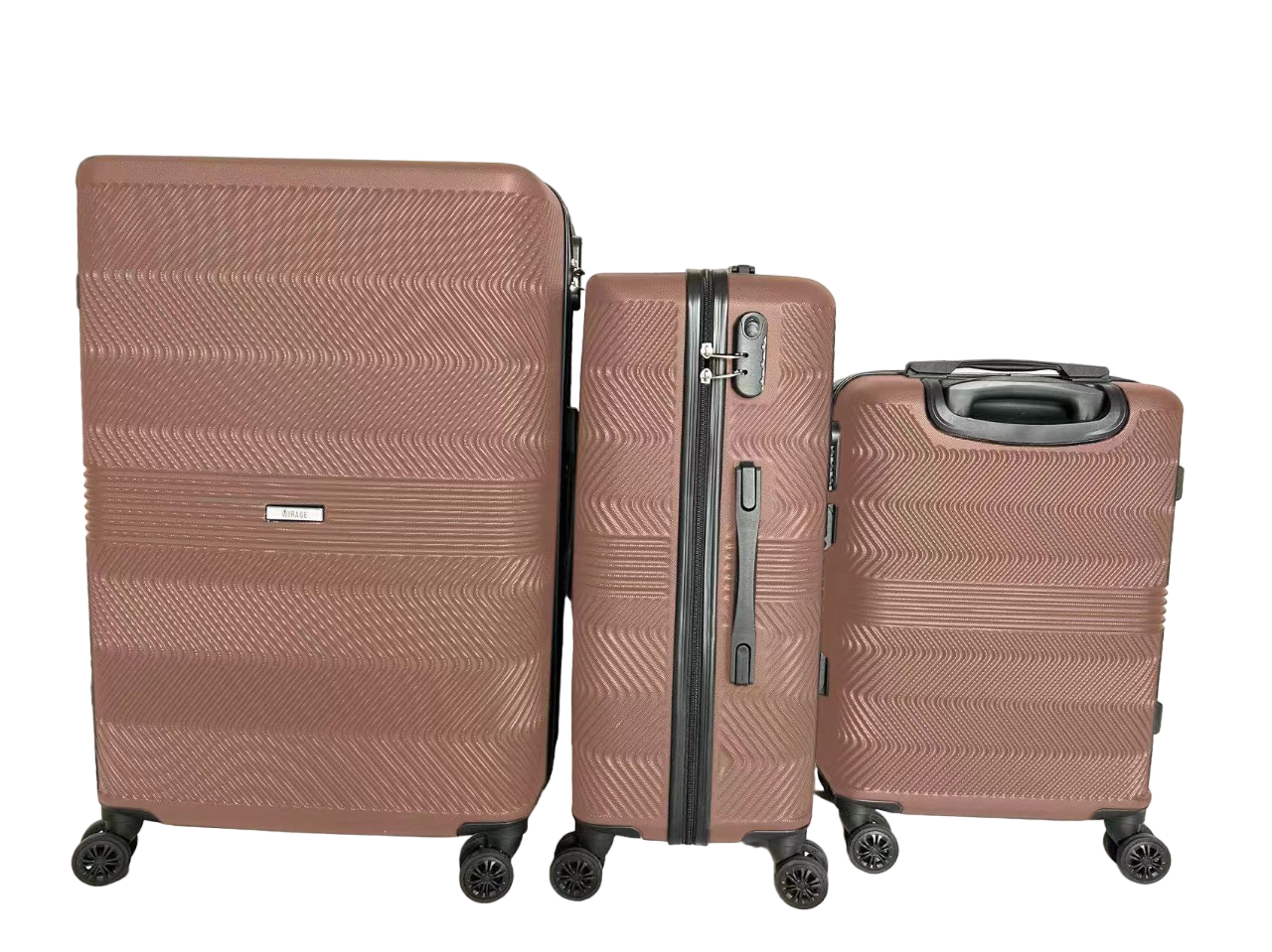 Mirage Fay Hard shell Lightweight 3 Piece Luggage Set - Stiles Supply Co.