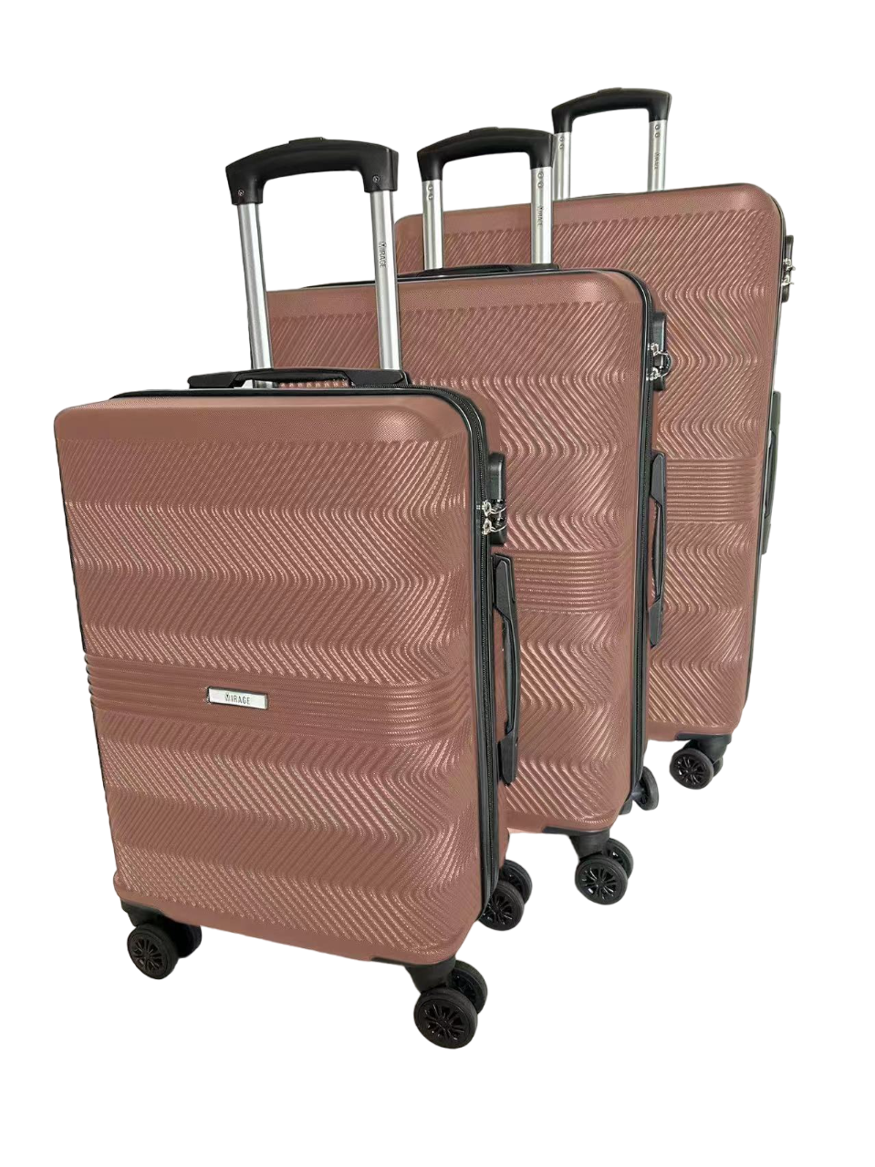 Mirage Fay Hard shell Lightweight 3 Piece Luggage Set - Stiles Supply Co.