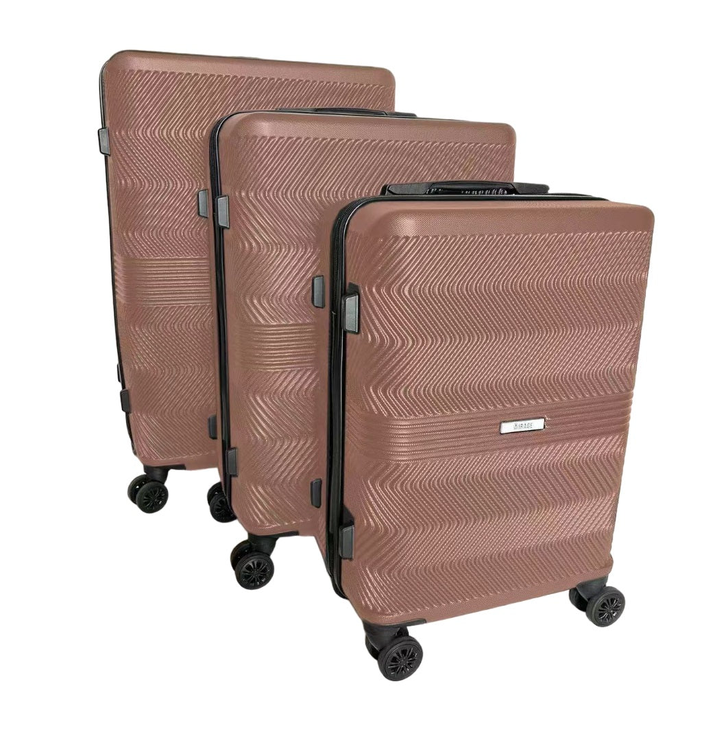 Mirage Fay Hard shell Lightweight 3 Piece Luggage Set - Stiles Supply Co.