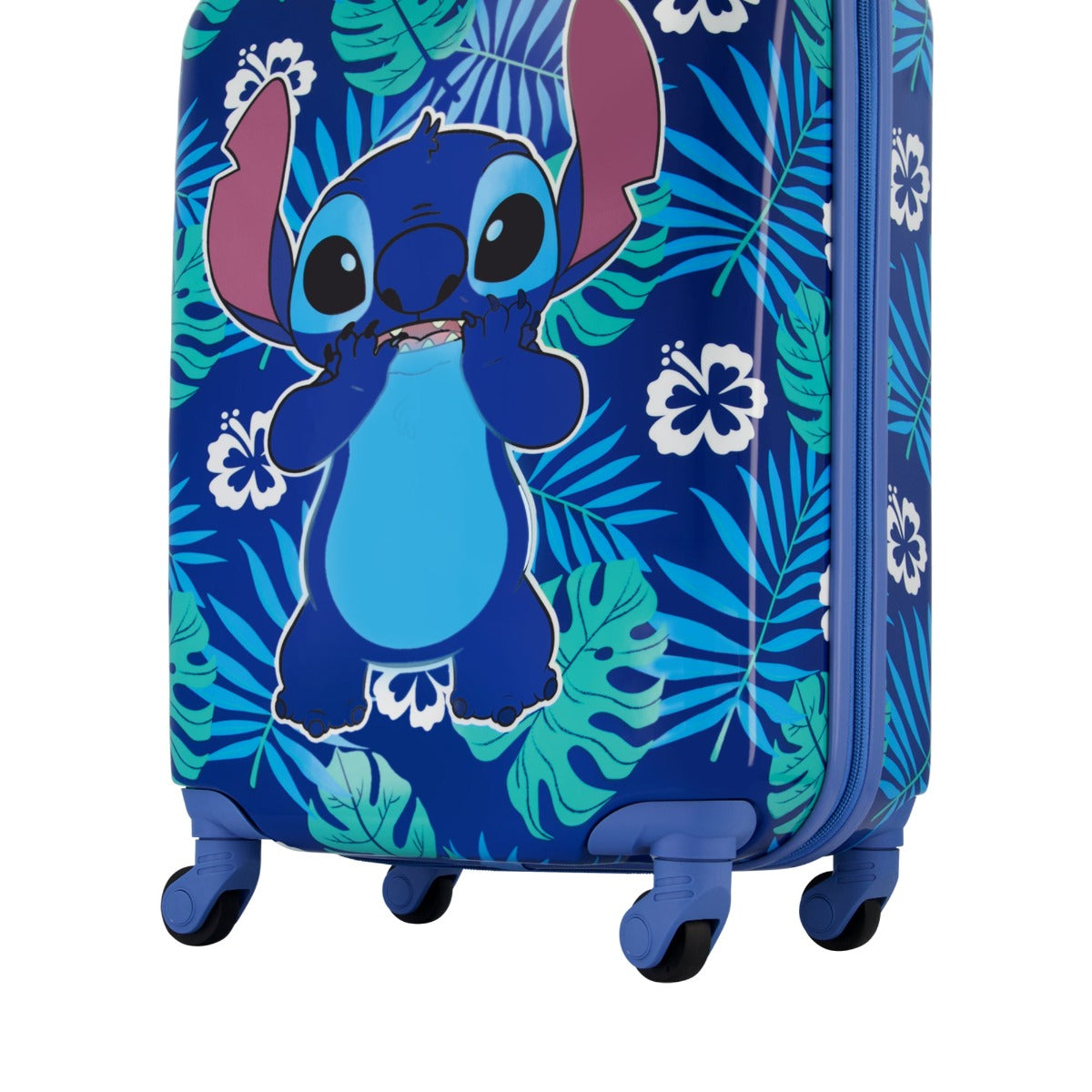 Disney Stitch Tropical Leaves Kids 21" Luggage - Stiles Supply Co.