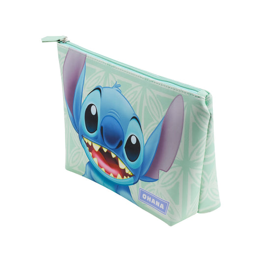 Disney Stitch Ohana Green Wedge Cosmetic Bag - Stiles Supply Co.