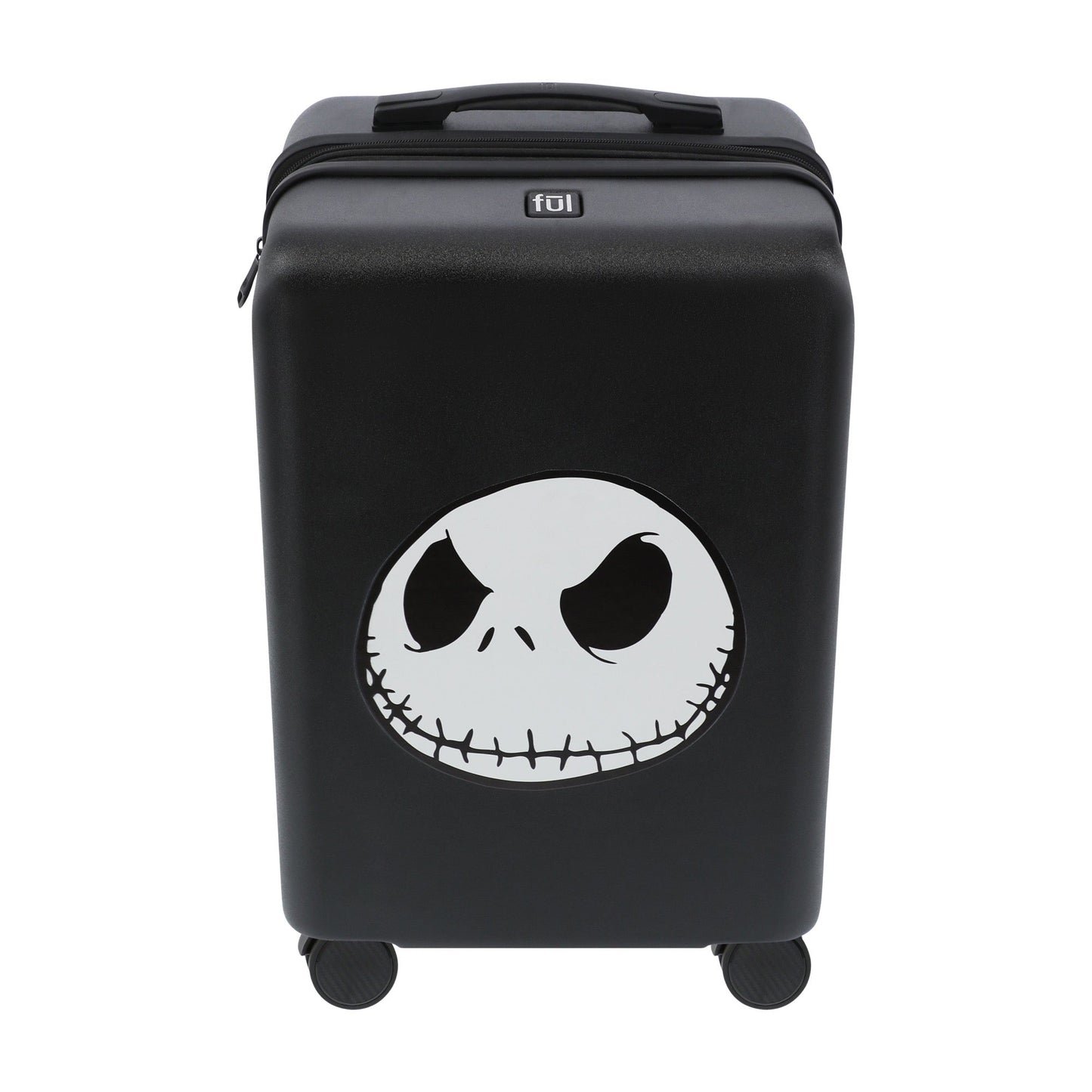 Jack Skellington Face 22.5" Black Carry-On Suitcase Luggage - Stiles Supply Co.