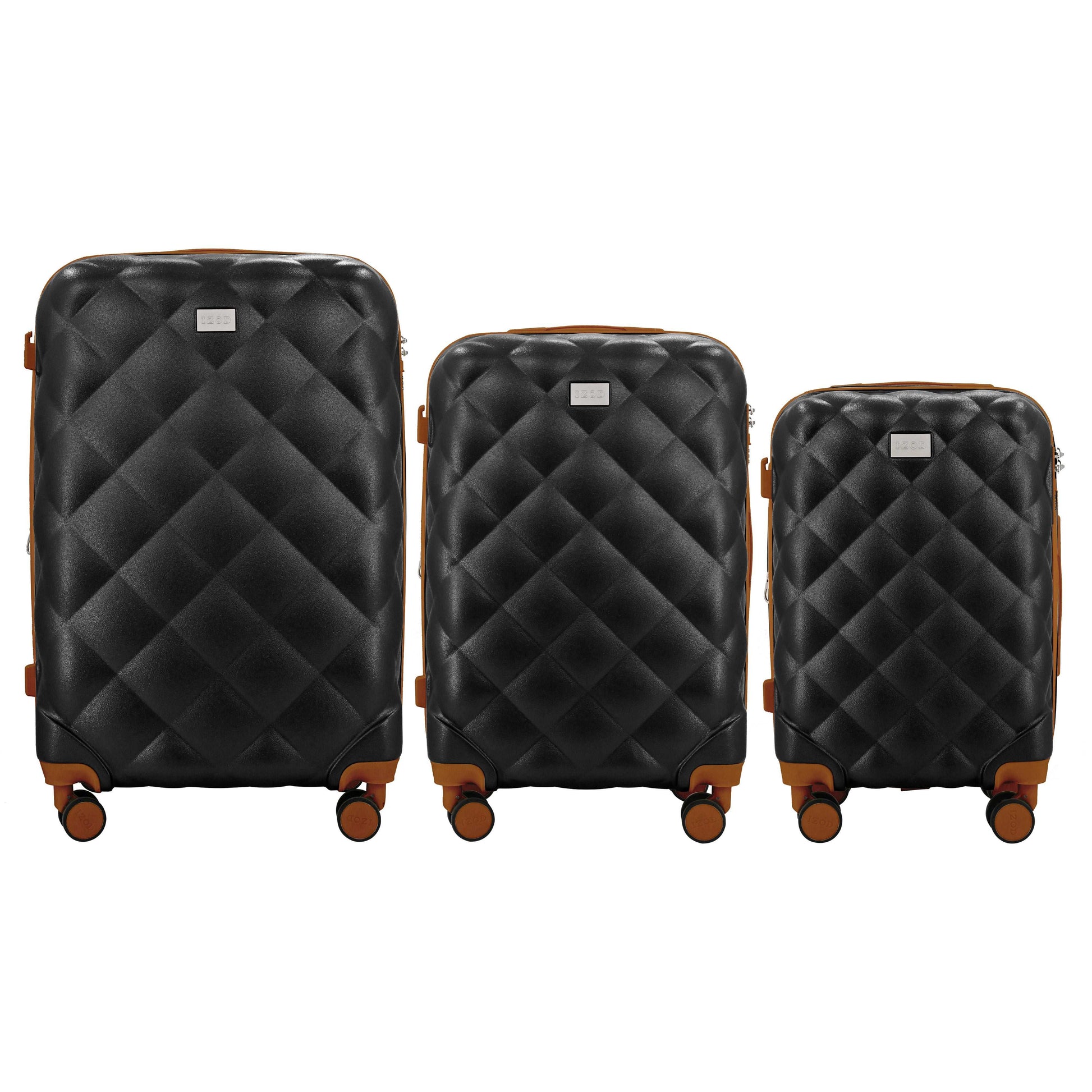 Mirage IZOD Fit Lightweight ABS Hard Shell Luggage Set - 3-Piece - Stiles Supply Co.