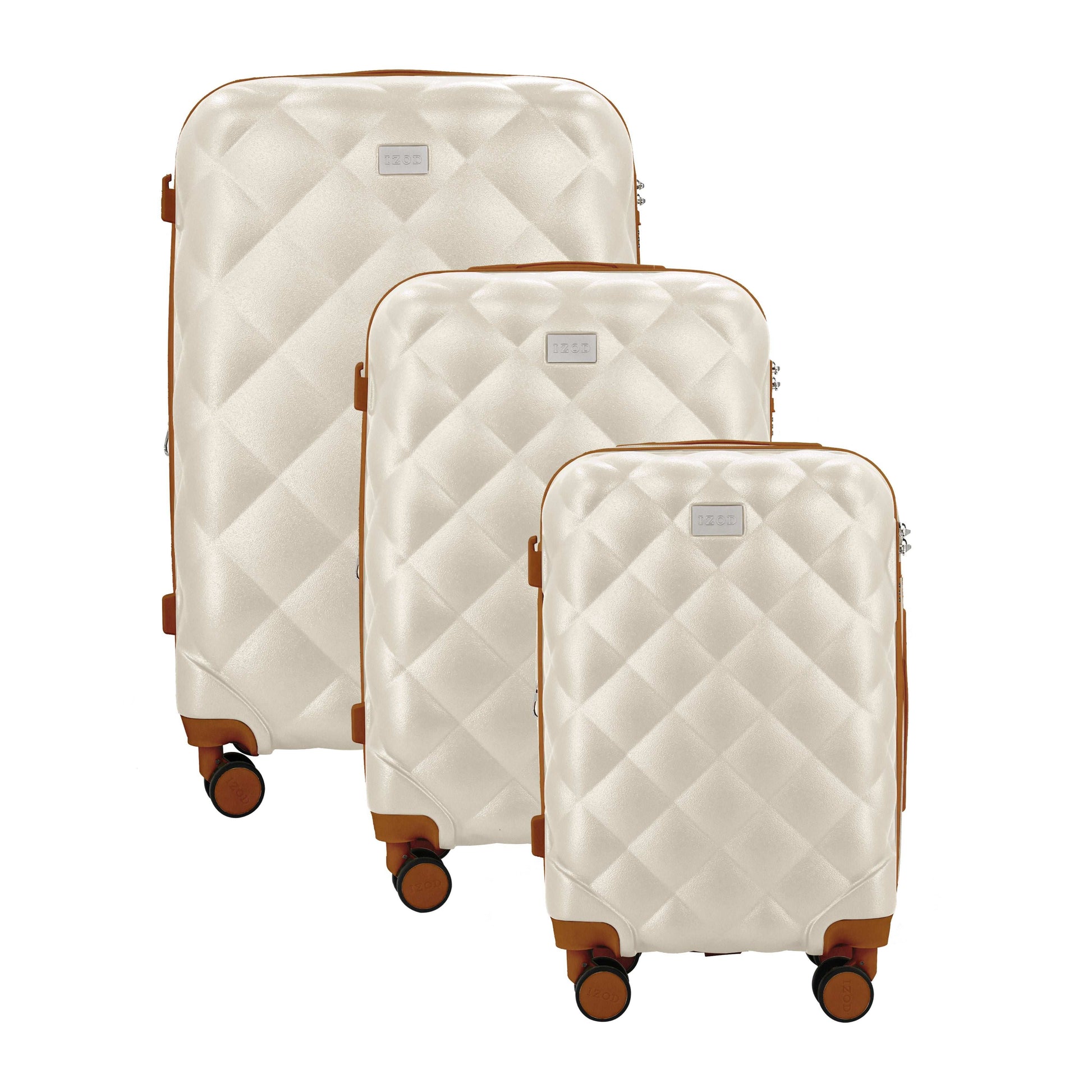 Mirage IZOD Fit Lightweight ABS Hard Shell Luggage Set - 3-Piece - Stiles Supply Co.